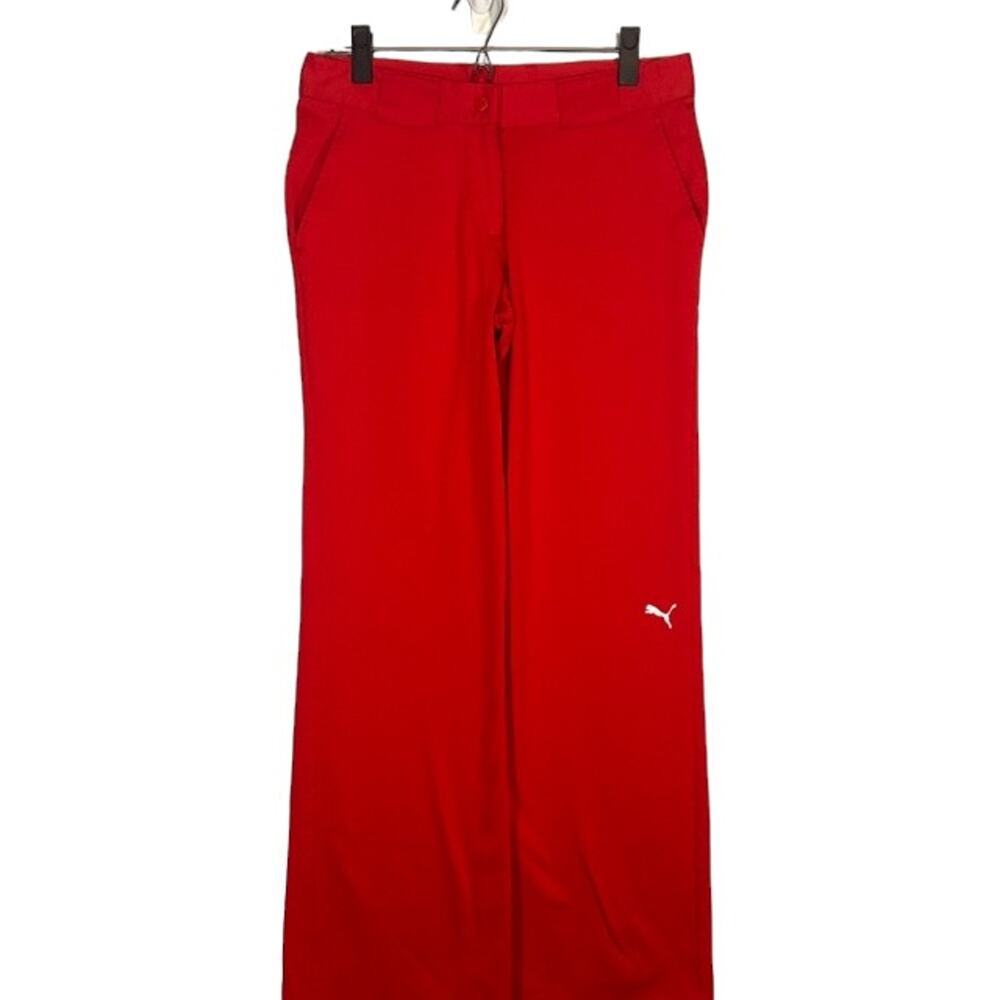 Puma 1948 Women’s Red Wide Leg Lightweight Casual Golf Pants Size Medium